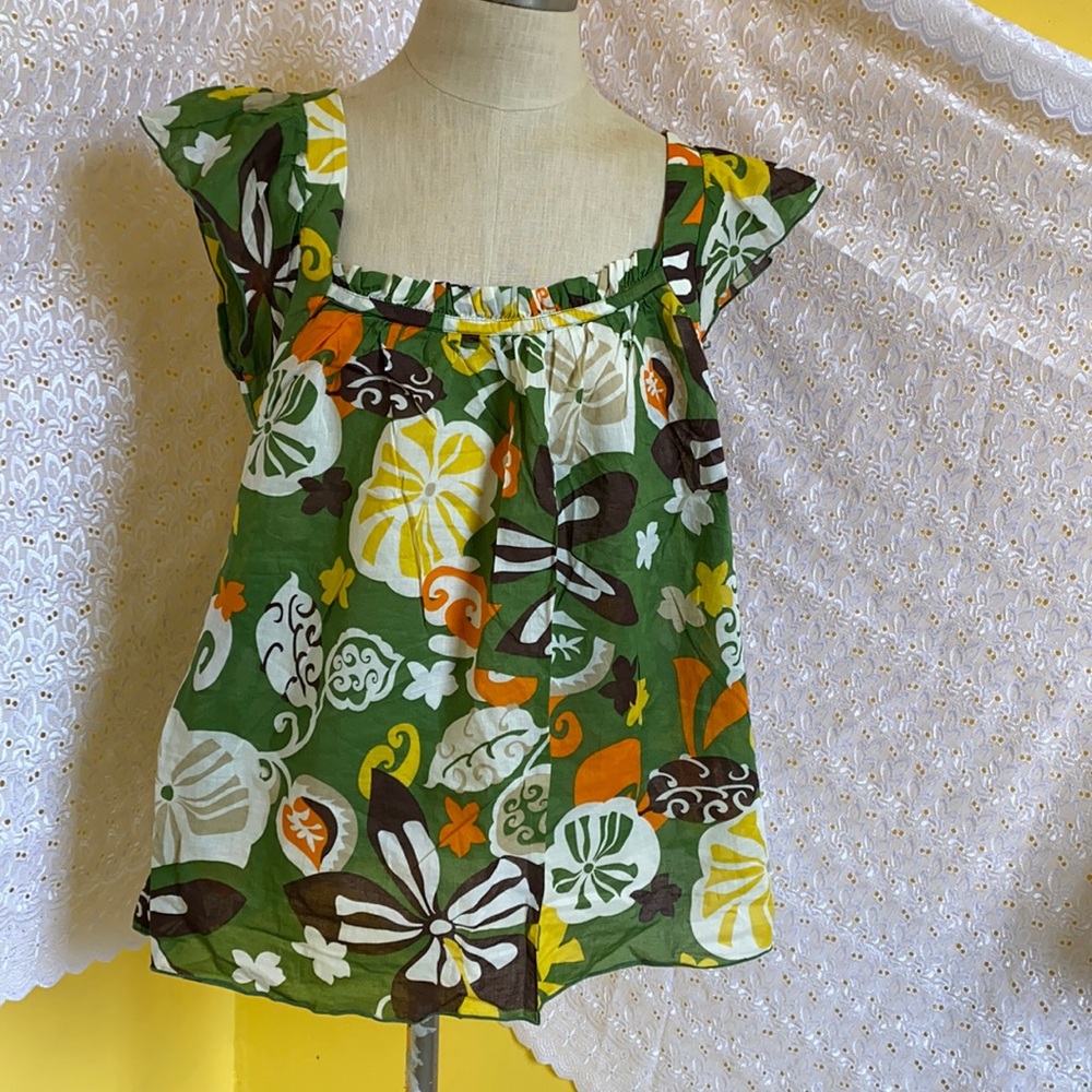 J. Crew Flower Top